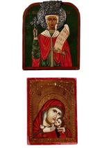 Icoon - Sint Parascheva, Moeder Gods - Hout, Verzilverd -