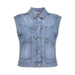 -25% Geisha  Geisha Jeans gilet 55303-10- denim  maat L, Verzenden, Nieuw, Blauw