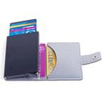 Figuretta RFID Cardprotector PU-Leer - Carbon - Zilver, Sieraden, Tassen en Uiterlijk, Verzenden, Nieuw, Overige kleuren, Overige merken