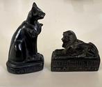 Beeld, Bastet en Sphinx - 16 cm - Steen