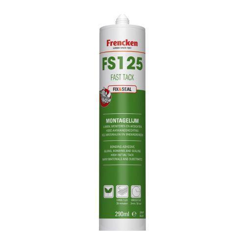 Montagelijm Fast Tack FS125 Frencken 290ml (wit, zwart, tran, Caravans en Kamperen, Overige Caravans en Kamperen, Nieuw, Ophalen of Verzenden