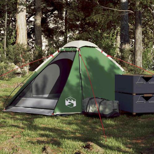 vidaXL Koepeltent 2-persoons waterdicht groen, Caravans en Kamperen, Tenten, Nieuw, tot en met 2, Verzenden