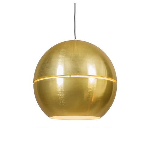 Art deco hanglamp goud bol 50cm - Slice, Huis en Inrichting, Lampen | Hanglampen, Nieuw, 75 cm of meer