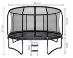 Stevige tuintrampoline 305 cm met veiligheidsnet, ladder..., Ophalen of Verzenden, Nieuw