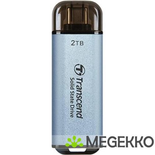 Transcend ESD300 2 TB Blauw, Computers en Software, Harde schijven, Nieuw, Verzenden