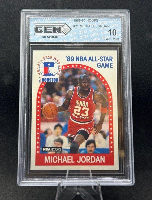 1989 NBA Hoops NBA Hoops Michael Jordan 21 Graded card - GG, Verzamelen, Stickers