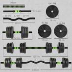 TRUUSK Verstelbare Halterset 25 KG - Korte en Lange Halters, Verzenden, Nieuw