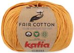 Katia Fair Cotton - 37 okergeel - Biologisch Katoengaren, Hobby en Vrije tijd, Breien en Haken, Ophalen of Verzenden, Nieuw