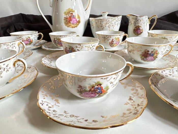 Garantie SOFAFILS - Koffieservies voor 10 (23) - Fragonard,, Antiek en Kunst, Antiek | Meubels | Tafels