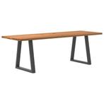 vidaXL Eettafel rechthoekig 240x80x74 cm massief eikenhout, Verzenden, Nieuw