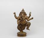 Een bronzen beeld van Ganesha, staand op één been, Antiek en Kunst, Antiek | Koper en Brons