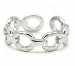 Ring Verstelbaar - Verkleurd niet - Zilverkleurig, Sieraden, Tassen en Uiterlijk, Ringen, Nieuw, 17 tot 18, Dame of Heer, Zilver