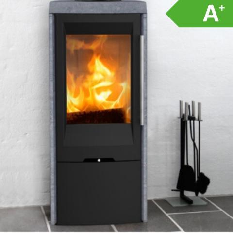 Speksteen en Gietijzeren Houtkachel TT30S, Huis en Inrichting, Kachels, Houtkachel, Hout, Nieuw, Vrijstaand