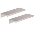 Differnz meubelgreep profiel 120x38 mm aluminium mat chroom, Verzenden, Nieuw