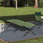 vidaXL Opvouwbaar Camping Bed Amy geel Oxford stof, Caravans en Kamperen, Kampeermeubelen, Verzenden, Nieuw