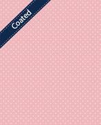 Gecoate Katoen Stip Roze, Nieuw, Roze