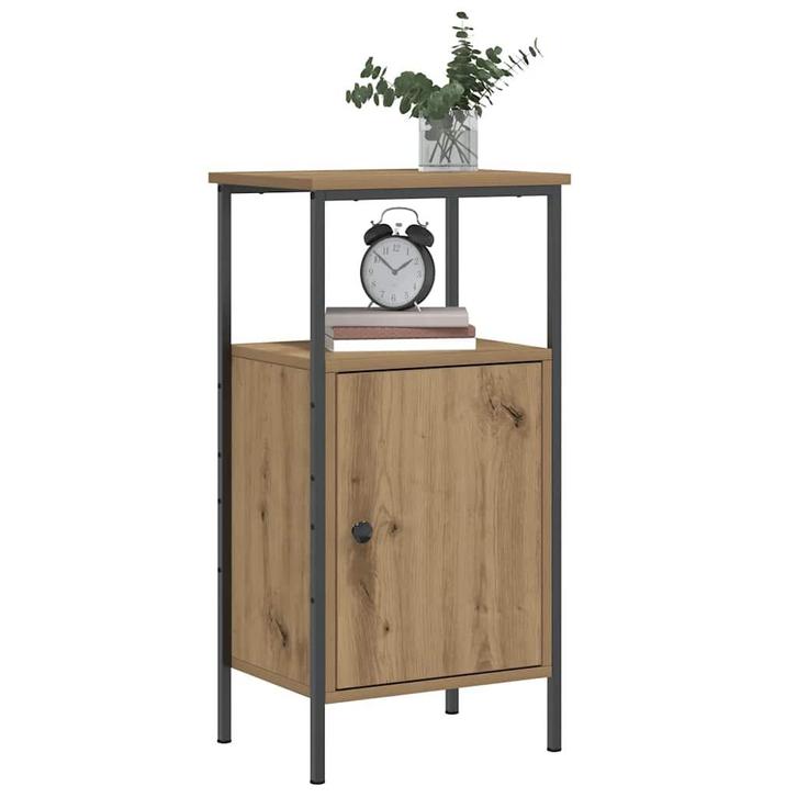 vidaXL Nachtkastjes 2 st 41x31x80cm bewerkt hout artisanaal, Huis en Inrichting, Slaapkamer | Nachtkastjes, Nieuw, Hout, Verzenden