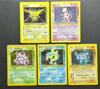 Pokémon - 5 Card - Mewtwo, Zapdos, Nidoking, Gyarados,, Nieuw