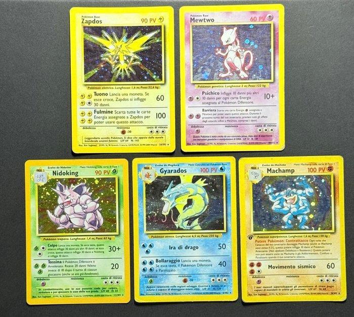 Pokémon - 5 Card - Mewtwo, Zapdos, Nidoking, Gyarados,, Hobby en Vrije tijd, Verzamelkaartspellen | Pokémon