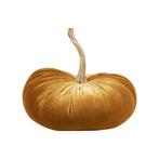 decoratie fluweel pompoen oranje 25cm, Verzenden, Nieuw
