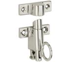 Raamknip Elegant met sluitkom glans nikkel, Doe-het-zelf en Verbouw, Hang- en Sluitwerk, Verzenden, Nieuw