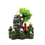 Ruïne met bonsai  waterrad en luchtaansluiting /  As-291, Verzenden, Nieuw, Gevuld zeewateraquarium