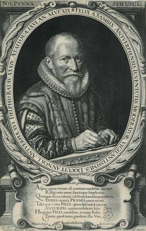 Portrait of Felix van Sambix, Antiek en Kunst, Kunst | Etsen en Gravures