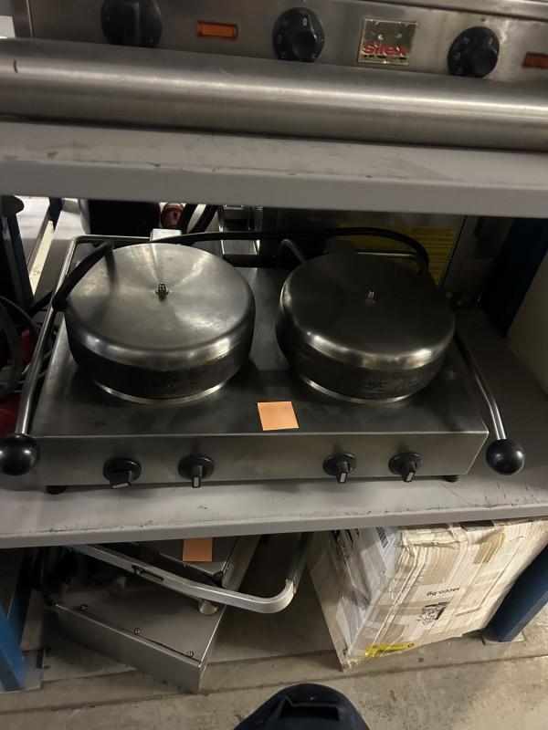 Occasion 2- pans pannenkoeken machine, Zakelijke goederen, Horeca | Keukenapparatuur, Gebruikt, Ophalen