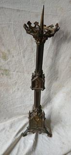Kandelaar - verbronst - Gotische kerk kandelaar
