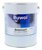 Ruwol Betonverf Helderblauw (RAL 5010) 5 liter, Doe-het-zelf en Verbouw, Verf, Beits en Lak, Verzenden, Nieuw