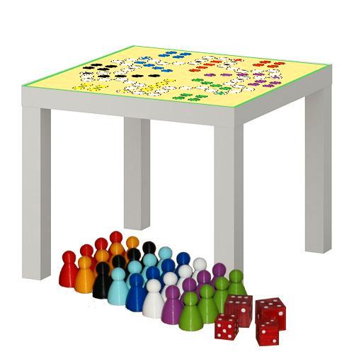 Tafeltje met print voor Ludospel (Mens-erger-je-niet) - 6 s, Hobby en Vrije tijd, Gezelschapsspellen | Bordspellen, Vijf spelers of meer