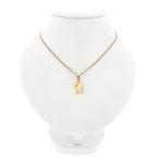 Gouden hanger van de letter Z met diamant | 0,005 ct., Ophalen of Verzenden, Gebruikt, Goud, Overige merken