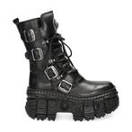 New Rock Imperfect M-TANK hoge laarzen voor dames, Hoge laarzen, Verzenden, New Rock, Zwart