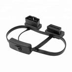 Universele 16 Pins OBD2 Platte Switch Verlengkabel 60 cm, Verzenden, Nieuw