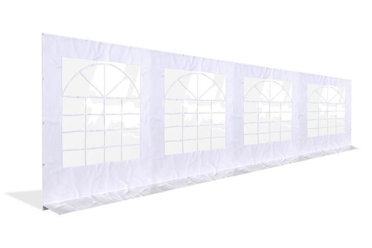 Partytent zijwand PE met ramen - 8 meter |, Doe-het-zelf en Verbouw, Zeil en Folie, Zeil, Nieuw, Ophalen of Verzenden