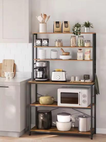Keukenrek met 6 Planken & Haken – 100×40×167 cm Magnetron, Huis en Inrichting, Keuken | Keukenelementen, Nieuw, Verzenden