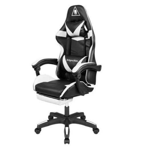 Gamestoel - bureaustoel - GX-150 - Black White + massage, Spelcomputers en Games, Games | Overige, Ophalen of Verzenden