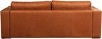 Leren bank Flow, 3-zitsbank - Echt leer, Modern, Comfortabel, Ophalen of Verzenden, Rechte bank, Modern, 200 tot 250 cm