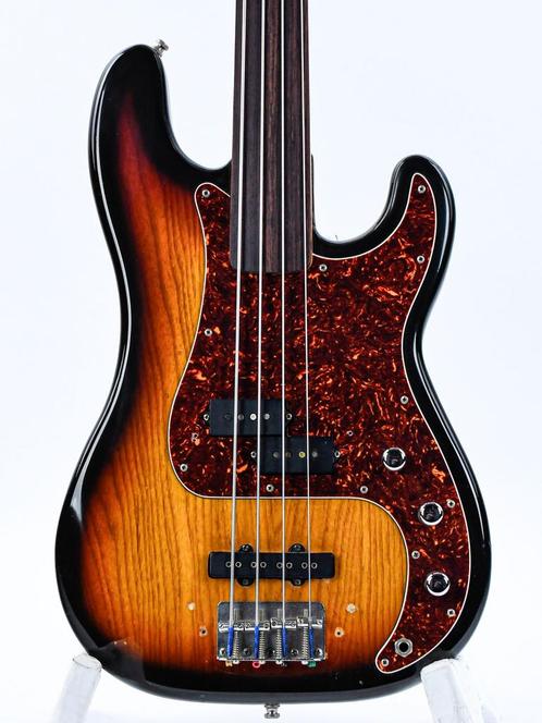 Fender Fretless Precision Bass 3 Color Sunburst 1978, Muziek en Instrumenten, Snaarinstrumenten | Gitaren | Bas, Gebruikt, Ophalen of Verzenden