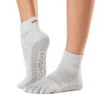 Toesox Yoga Ankle Grip Socks teensokken  Lichtgrijs - 36-38, Nieuw, Kleding, Verzenden