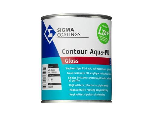 Sigma Contour Aqua PU Gloss - RAL 7016 Antracietgrijs - 2,5, Doe-het-zelf en Verbouw, Verf, Beits en Lak, Verzenden