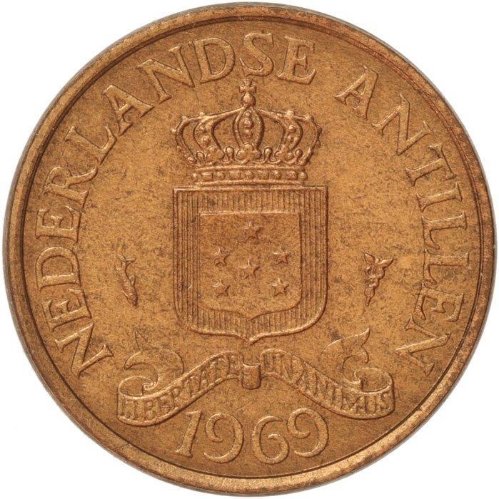 Nederlandse Antillen. 1 Cent 1969 - proefontwerp, Postzegels en Munten, Munten | Nederland