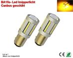 2x BAU15s CANBUS Knipperlicht Oranje 66smd 10-30v, Auto diversen, Verzenden, Nieuw
