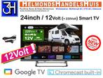 Nieuwe 24 inch Google Smart tv met 12Volt Camper Caravan, Overige merken, LED, 50 Hz, HD Ready (720p)