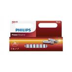 12-Pack - AAA R3 Philips Power Alkaline 1x Blister, Audio, Tv en Foto, Accu's en Batterijen, Nieuw, Verzenden