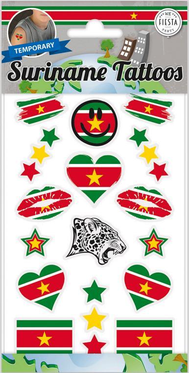 Tattoo Suriname, Hobby en Vrije tijd, Feestartikelen, Nieuw, Verzenden