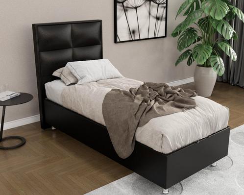 Compleet 1persoons Boxspring met Pocketvering matras -, Huis en Inrichting, Slaapkamer | Boxsprings, Nieuw, Eenpersoons, Verzenden