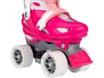 Nijdam Rolschaatsen Verstelbaar - Feather Drops - Roze -, Verzenden, Zo goed als nieuw
