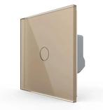 Livolo Touch Dimmer Wisselschakelaar | Goud | Glaspaneel |, Ophalen of Verzenden, Nieuw, Schakelaar
