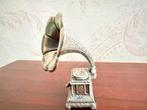 Beeldje - Miniatura gramofono - Zilver